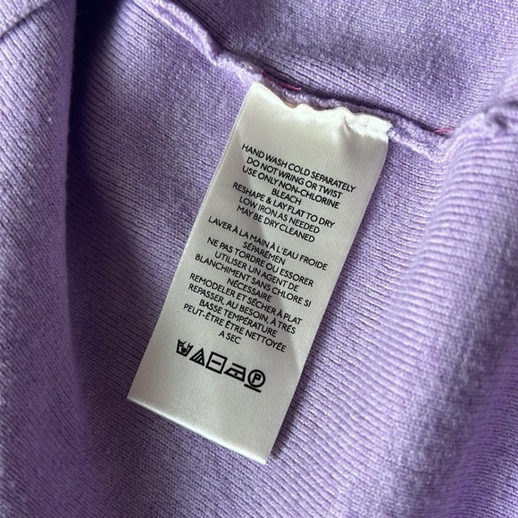 Free People Uptown Colorblock Pullover Sweater Pink Purple - Picture 11 of 12